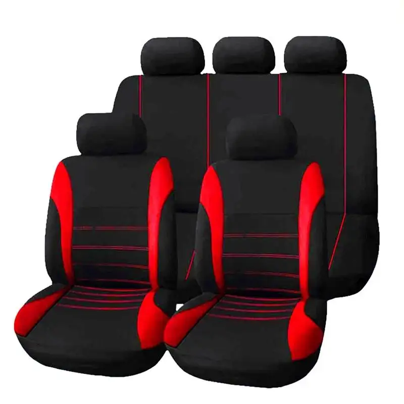 Four Season Universal Front_rear Auto Parts Cushion Polyester Fabric Car Seat Cover