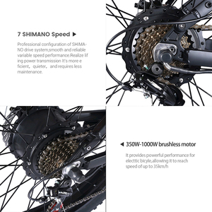 Bicicleta Eléctrica Plegable de Gran Potencia 1000 W, 26 Pulgadas, Neumáticos Gruesos, Modelo X1-b, Bicicleta de Montaña - Product Image 3