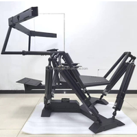 Simulateur de conduite de voiture de course 9D VR à six axes et trois écrans, à monnayeur, pour usage domestique en intérieur