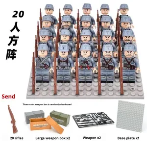 Mini Chiến Tranh Thế Giới II Vũ Khí Quân Đội Con Số Xây Dựng Khối Thiết Lập Đức Swat Lính Mỹ Liên Xô Mô Hình Giáo Dục Di Động Quân Đội - Product Image 4