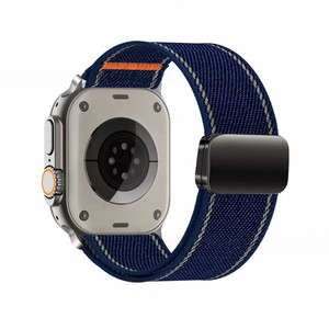 Accessoires magnétiques interchangeables confortables en nylon élastique, compatibles avec <span class=keywords><strong>Apple</strong></span> <span class=keywords><strong>Watch</strong></span> 9 8 <span class=keywords><strong>7</strong></span> 41 mm 45 mm - Product Image 5