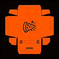 Boîte à pizza biodégradable personnalisée avec logo, en carton ondulé recyclé, taille sur mesure, impression quadricolore, pour restaurant