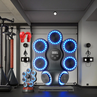 Machine de boxe musicale intelligente 7 Target, entraîneur de boxe mural avec compteur LED Bluetooth, équipement de fitness à domicile