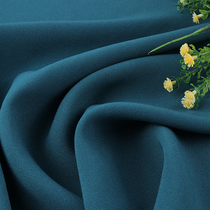 Tissu crêpe satiné tissé en acétate véritable bio 240g, teint uni, extensible dans les quatre sens, pour robes de soirée et confection de vêtements - Product Image 6
