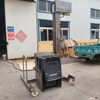 Ce Rvs Vlees Trolley Kar 200l Wheelie Bin Lifter Vlees Lift Emmer Hefmachine Te Koop