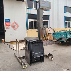 Chariot à viande en acier inoxydable CE chariot 200L élévateur de poubelle à roulettes élévateur à viande machine de levage de seau à vendre - Product Image 5