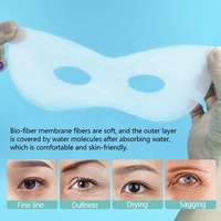 Masque pour les yeux en cellulose biologique Fermentation naturelle à la noix de coco Anti-rides Élimination des cernes Masque pour les yeux en feuille de cellulose biologique totalement sèche