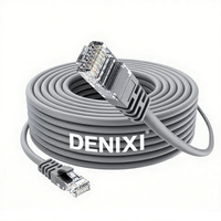 Cable de Red UTP de Cobre Puro DENIXI Cat6 CAT6A, Cable de Conexión Personalizado de Fábrica de 1-100 m