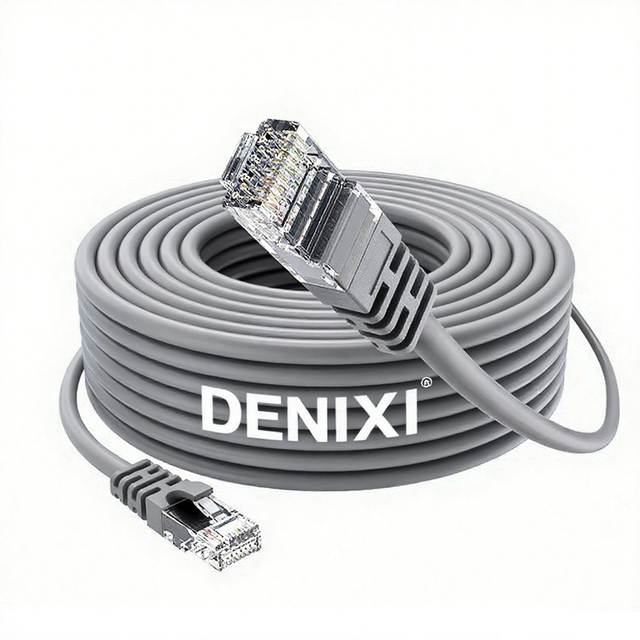 DENIXI Cat6 CAT6A UTP Pure Copper Network Cable Factory Custom 1-100m Patch Cable