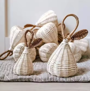Wholesale Hot Selling Natural Rattan <b>Christmas</b> Tree <b>Ornaments</b> Set Wicker Rattan <b>Vintage</b> Bell Best Gifts Made in Vietnam - Product Image 4