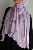 Zachte bamboe jersey luxe parel kralen bloemen hoofddoek ademende moslim vrouwen hijab
