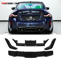 Diffuseur arrière TR Dry Carbon Fiber TR V3, spoiler inférieur, pour kit BMW M2 G87 avec séparateurs d'angle de pare-chocs arrière