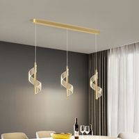 JYLIGHTING Art moderne spirale salon fond de mur pendentif lumière acrylique chambre chevet LED personnalisé escalier lustre