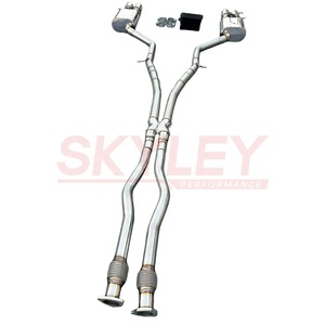 Tuyau d'échappement Performance Full Valvetronic pour <span class=keywords><strong>Audi</strong></span> <span class=keywords><strong>S8</strong></span> D3 4 portes berline 5.2L <span class=keywords><strong>V10</strong></span> Quattro <span class=keywords><strong>2006</strong></span> ~ 2010 système d'échappement Catback Valved - Product Image 5