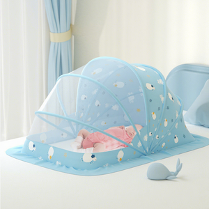 Lampe de nuit pour bébé, moustiquaire pliable, <span class=keywords><strong>lit</strong></span> de bébé pour nouveau-né, filet en tissu, couverture de berceau, fermeture éclair, <span class=keywords><strong>lit</strong></span> de voyage, <span class=keywords><strong>lit</strong></span> de bébé - Product Image 2