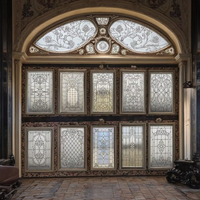 Panneaux de vitraux personnalisés faits à la main Verre décoratif pour armoires portes fenêtres murales pour intérieur résidentiel et commercial