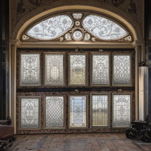 Panneaux de vitraux personnalisés faits à la main Verre décoratif pour armoires portes fenêtres murales pour intérieur résidentiel et commercial - Product Image 6