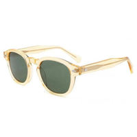 Lunettes de soleil polarisées ovales vintage, montures en acétate tendance, logo personnalisé, protection UV, unisexe, 1 pièce minimum