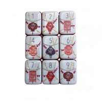 Jeu de Mahjong Américain en Acrylique Jaune à 7 Couches, Style Crisloid Walk Me, Tuiles de Mahjong de Luxe de Haute Qualité, Écologiques, pour le Divertissement