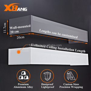 Chất Lượng Cao Nhôm Trần Gắn Rèm Hộp 117Mm Rèm Cao Bìa Pelmet Được Xây Dựng Trong Cong Theo Dõi Cài Đặt - Product Image 4