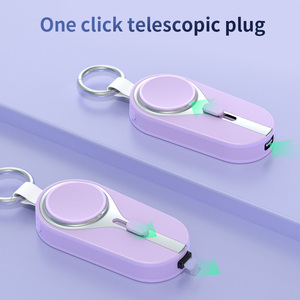 2 Trong 1 Sạc Không Dây 3000MAh Sạc Di Động Mini Keychain Khẩn Cấp Ngân Hàng Điện Móc Khóa Cho Iphone Cho Android Cho Iwatch - Product Image 4