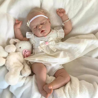 Poupées reborn bébé nouveau-né endormi Lifereborn 22'' 55cm, corps en coton, cheveux peints à la main, reborn pour enfants, cadeaux