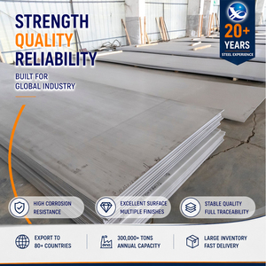 แผ่นเหล็กสแตนเลสรีดร้อน GB T3280 ขนาด 8.0 มม. x 1500 มม. (4'x10') มาตรฐาน ASTM สำหรับการผลิตลิฟต์ - Product Image 1