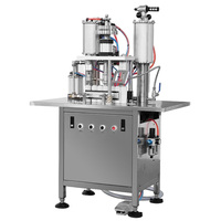 Système de remplissage d'aérosols entièrement automatique à haute efficacité, pompe à moteur, construction en acier inoxydable, capacité de 1200-1500 BPH