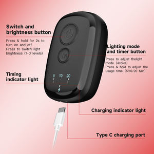 Masques <span class=keywords><strong>LED</strong></span> sans fil pour soins de la peau, 4 couleurs, avec lumières rouges et infrarouges, certifiés 510k, OEM ODM - Product Image 4