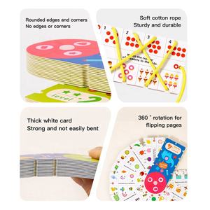 <span class=keywords><strong>Carte</strong></span> de résolution de problèmes d'enroulement pour enfants éducation de la petite enfance formation de pensée logique <span class=keywords><strong>jeu</strong></span> de résolution de corde d'appariement cognitif - Product Image 6