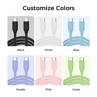 UNIEAN grosir kabel silikon USB4.0 40Gbps kabel Data tipe-c 100W usb c ke usb c kabel pengisian cepat untuk iPhone ke Android