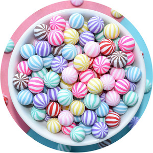 Accesorios para Slime: Bola de Sandía Colorida de Simulación, Encanto de Resina de Chicle para Decoración de Accesorios para el Cabello Infantiles y Juego de Imitación de Comida - Product Image 5