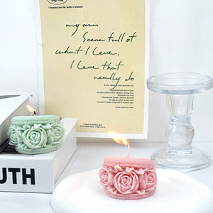 Early Riser 3D Macaroon Rose Bougie Moules Fleur Moules En Silicone pour Faire DIY Maison Bougies En Cire D'abeille <span class=keywords><strong>Moule</strong></span> <span class=keywords><strong>À</strong></span> Savon En Silicone - Product Image 3