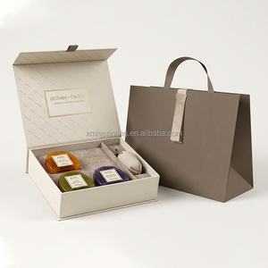 Premium Bespoke Soap Gift Box Candle Beauty Cosmetics Shampoo Nail Polish Packaging Box For Handmade Soaps With Bag