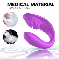 TMM Fernbedienungsfähiger U-förmiger Tragbarer Slip-Vibrator aus Silikon G-Punkt & Klitoris-Stimulator für Paare Sexspielzeug