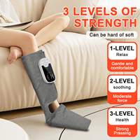 Masseur de jambes portable OEM/ODM à 3 modes d'éclairage, sans fil, compression d'air pour les mollets avec chaleur, soulagement de la douleur