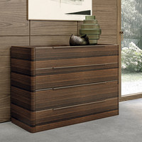 Commode à quatre tiroirs de style minimaliste italien, commode de chambre principale de style italien simple, armoire de rangement