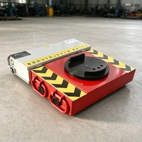 Chariot à roulettes électrique avec surface en caoutchouc antidérapante pour le déplacement d'ateliers et de machines lourdes