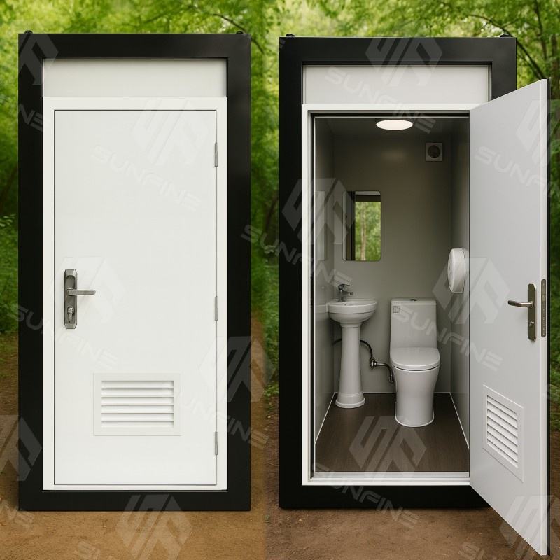 Manufacturer Factory Movable Toilets Cabin Mobile Restroom Wc Portable Toilets for Home Easy Install for Outdoor Use - Image 3
