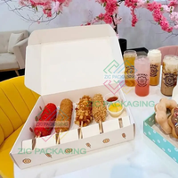 Boîtes à pâtisserie en gros Mochi Donut Baking Cake Cookies Dessert Boîtes d'emballage en papier avec conception personnalisée imprimée