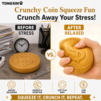 Jouets Squishy en Argile Souple et Croquante TONGXIN, Jouet Anti-Stress Croquant, Jouet Fidget, Squishies Anti-Stress, Cadeau