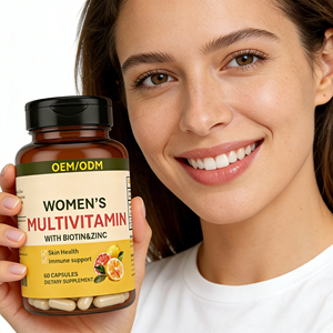 Multivitaminico per Donne Adulte con Biotina e Zinco - Supporto per la Salute della Pelle e del Sistema Immunitario, 60 Capsule, 2 Capsule per Porzione, Fornitura all'Ingrosso OEM/ODM - Product Image 1