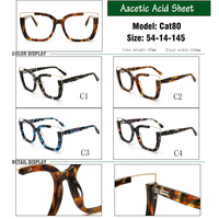 Nouvelle forme d'oeil de chat de luxe montures de lunettes de plaque d'acide acétique écaille de tortue individuelle lunettes optiques pour femmes lunettes de lecture