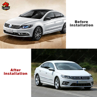 Actualización a Kit de carrocería estilo R para Volkswagen CC kit de carrocería parachoques delantero difusor trasero faldones laterales parrilla
