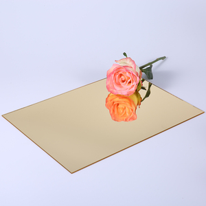 Personnalisé en plastique irrégulière <span class=keywords><strong>taille</strong></span> doré miroir pmma panneau 1mm d'épaisseur goldener spiegel conception d'extrusion boule acrylique feuilles de miroir - Product Image 2