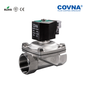วาล์วน้ำโซลินอยด์สแตนเลสทองเหลืองขนาด 2 นิ้ว COVNA B2Bclearance Sale 220V AC วาล์วโซลินอยด์แก๊ส - Product Image 4