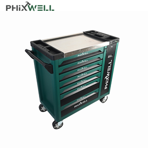 Schwerlast Metall Eisen 7 Schubladen Walzen Werkzeug Trolley Werkzeugschrank mit Mechaniker-Reparaturwerkzeuge