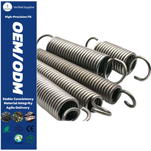 Ressorts de compression longs en acier inoxydable, hélicoïdaux cylindriques, pour mécanismes de machines, quincaillerie industrielle robuste - Product Image 1