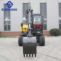 Nouveau produit excavatrice tout terrain de 6 tonnes chantiers de construction de routes excavatrice à levage hydraulique excavatrice à 4 roues motrices