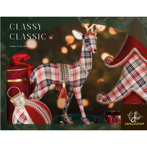 Grifo diseñado resina <span class=keywords><strong>Rein</strong></span> Deer Pc para Navidad decorativo Reno Mesa hecha a mano decoración del hogar - Product Image 1